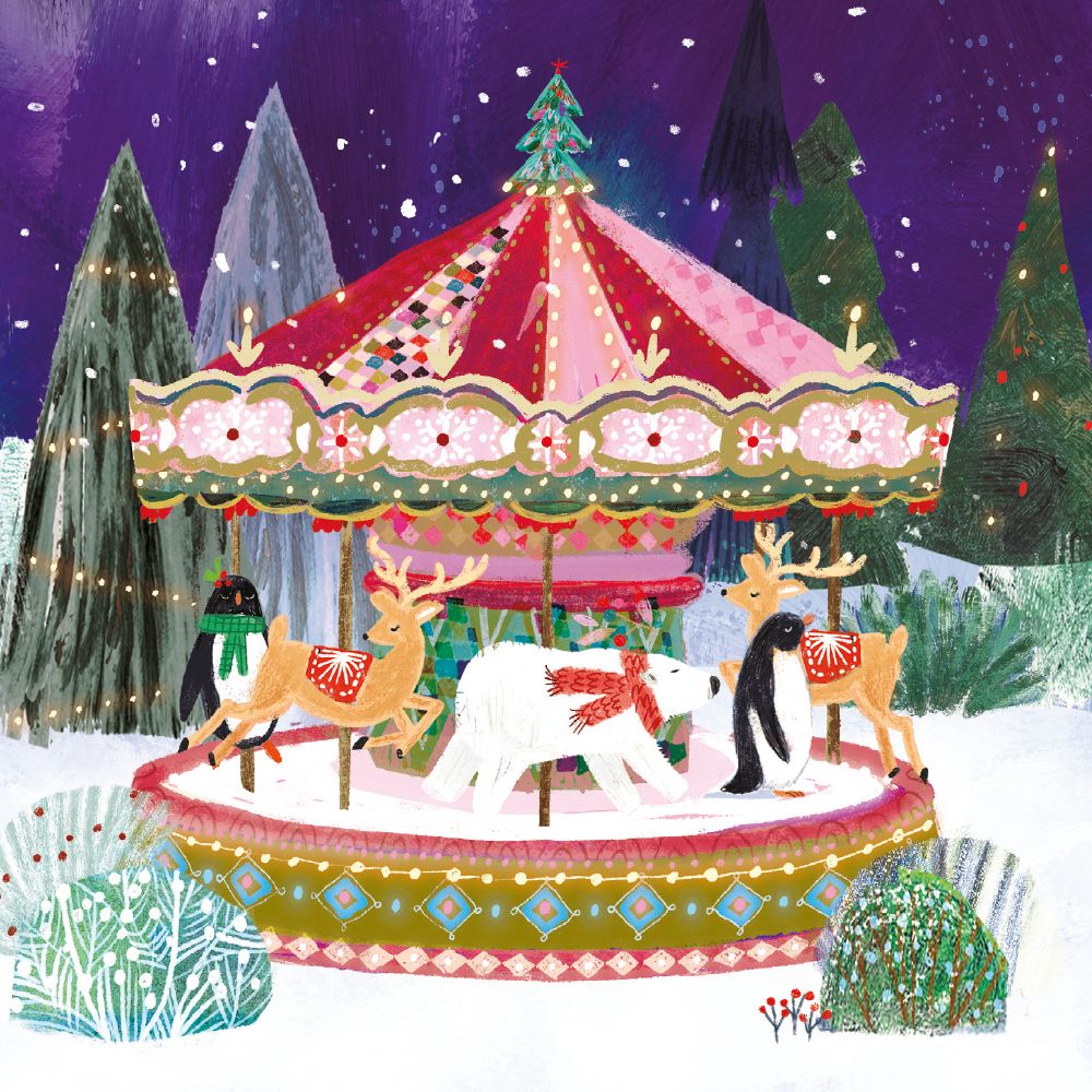 Magical Christmas by Ag Jatkowska Box of 20 Christmas Charity Cards - Bee's Emporium