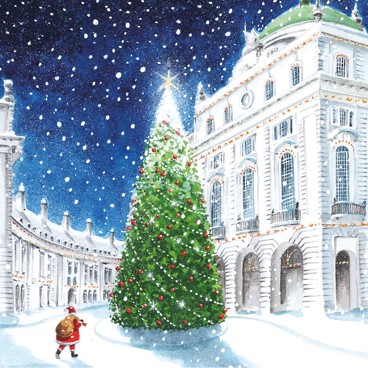 Santa About Town Box of 20 Christmas Charity Cards