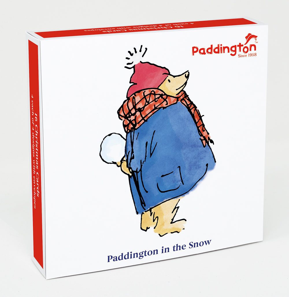 Paddington Bear in the Snow Box of 16 Christmas Cards - Bee's Emporium