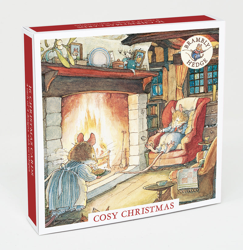 Brambly Hedge Cosy Christmas by Jill Barklem Box of 16 Christmas Cards