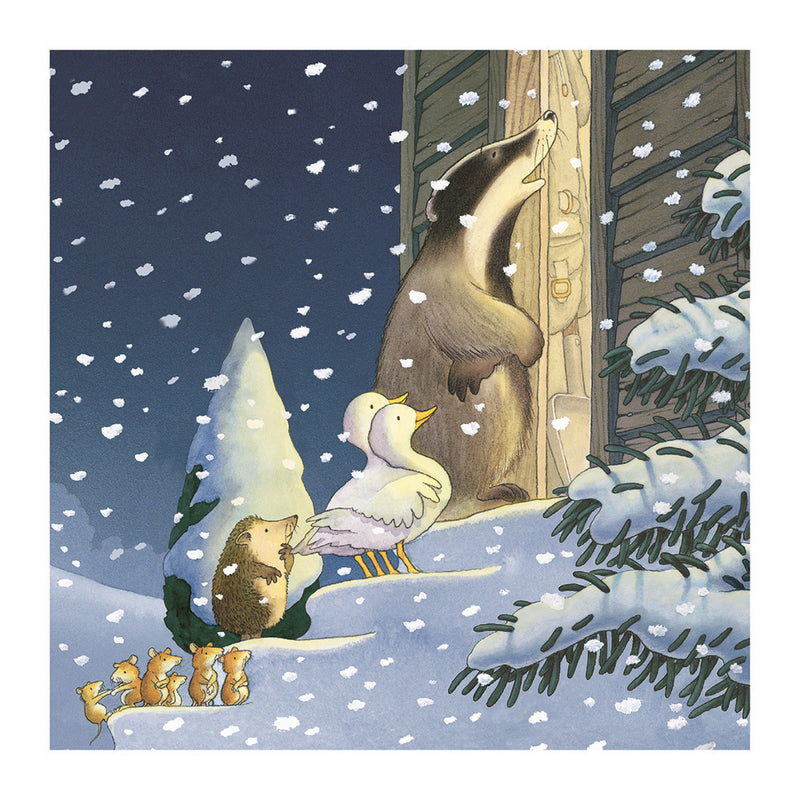 Percy the Park Keeper - One Snowy Night Box of 16 Christmas Cards