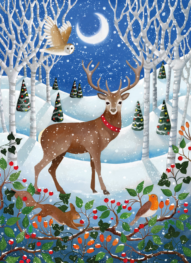 Winter Woods by Bex Parkin Pack of 8 Christmas Cards