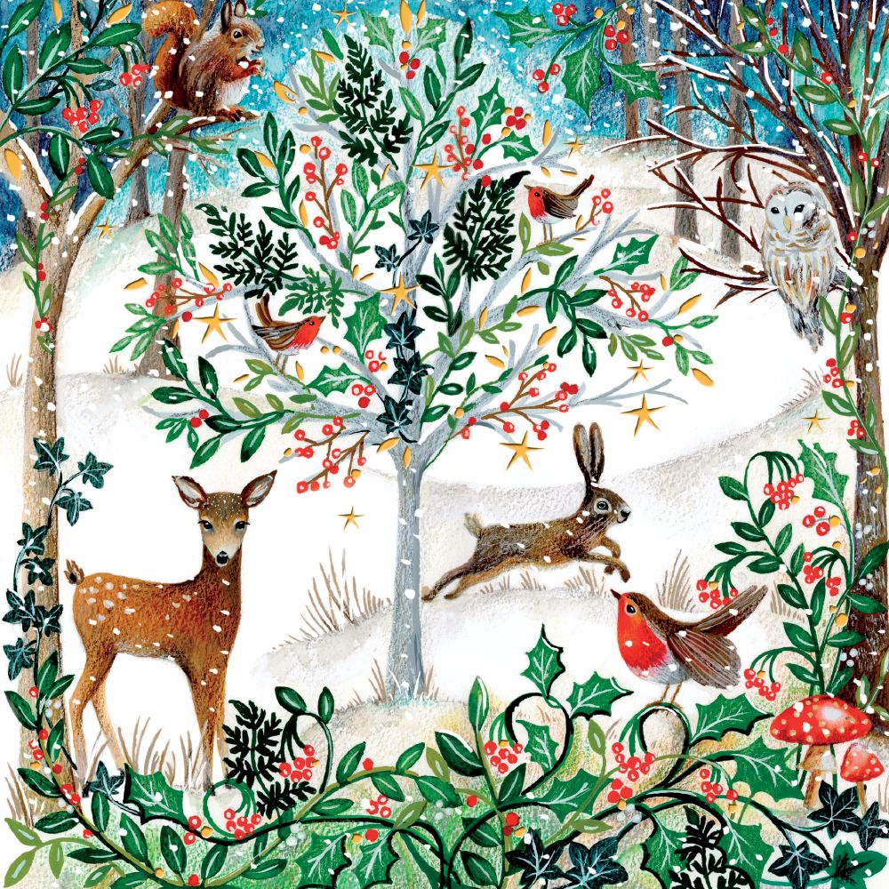 Winter Forest Glade by Jo Spicer Pack of 5 Christmas Cards