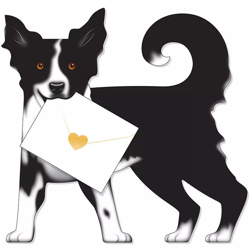 Collie the Dog 3D Greeting Card with Envelope