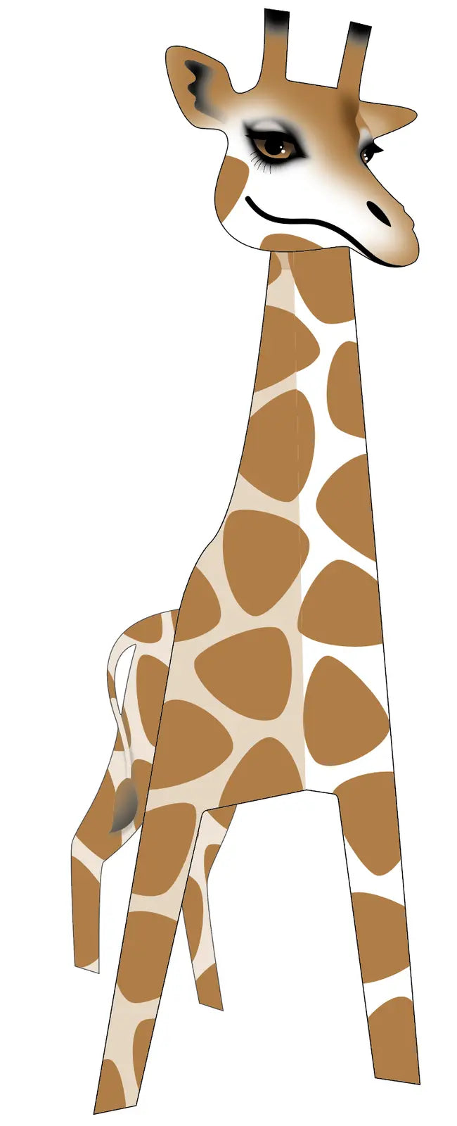 Hi! Giraffe 3D Greeting Card with Envelope