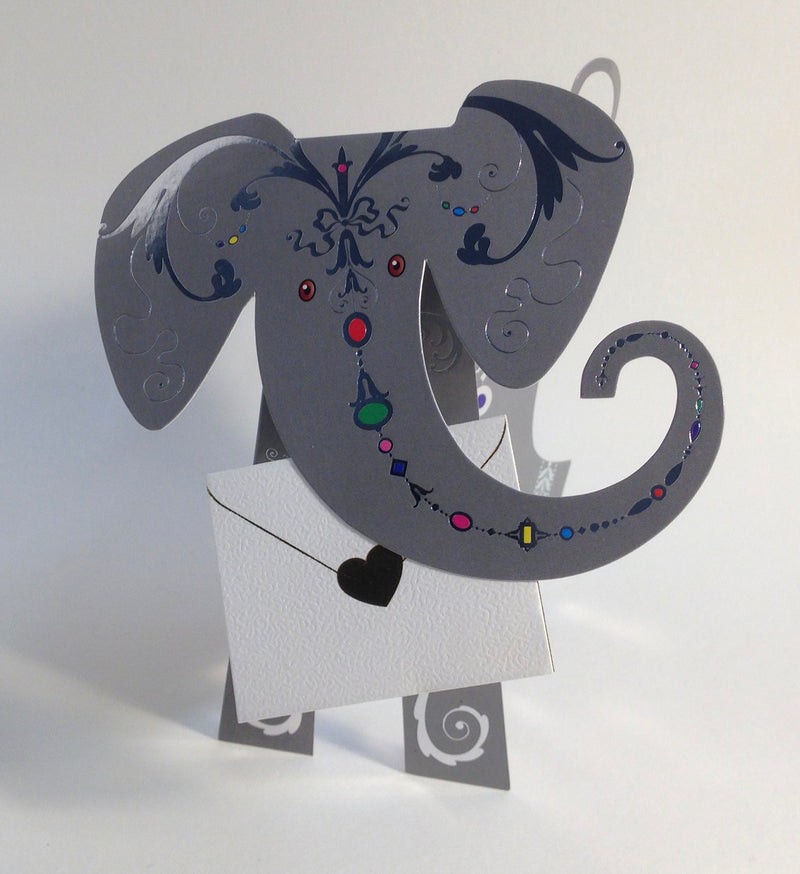 Jem Elephant 3D Greeting Card with Envelope