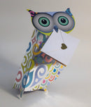 Opal Owl 3D Greeting Card with Envelope