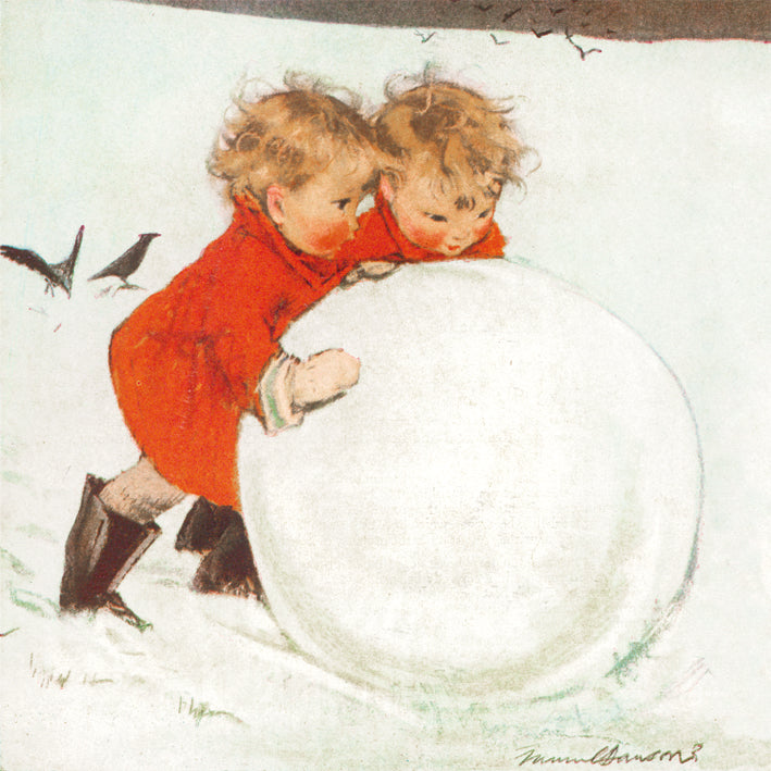 Rolling the Snowball Pack of 8 Charity Christmas Cards