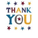Thank You Stars Greeting Card with Envelope
