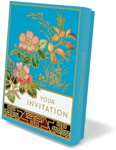 Wild Rose Pack of 10 Invitation Cards - Bee's Emporium