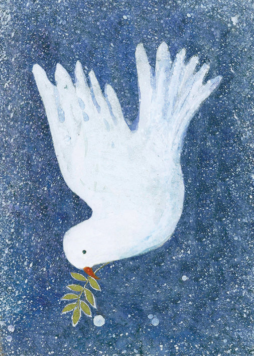 Dove with Mistletoe by Caroline Mills Pack of 8 Christmas Cards