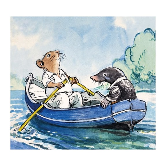 The Wind in the Willows On The River Blank Greeting Card with Envelope