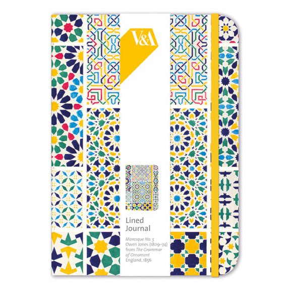 V&A Moresque No.5 Elasticated Lined Journal