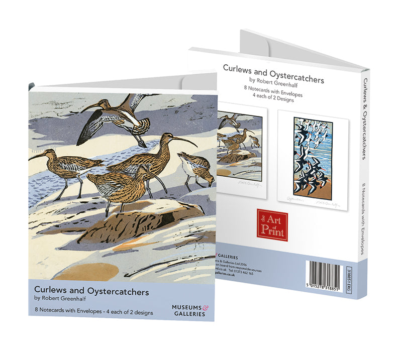 Curlews & Oystercatchers Rectangle Notecard Wallet - Bee's Emporium