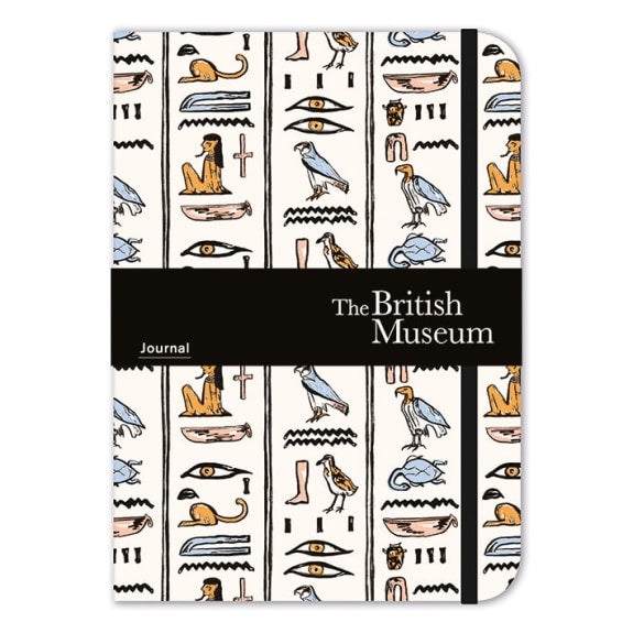 The British Museum Hieroglyphics Elasticated Lined Journal
