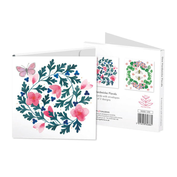 Dee Hardwicke Florals Square Set of 8 Notecards Wallet - Bee's Emporium