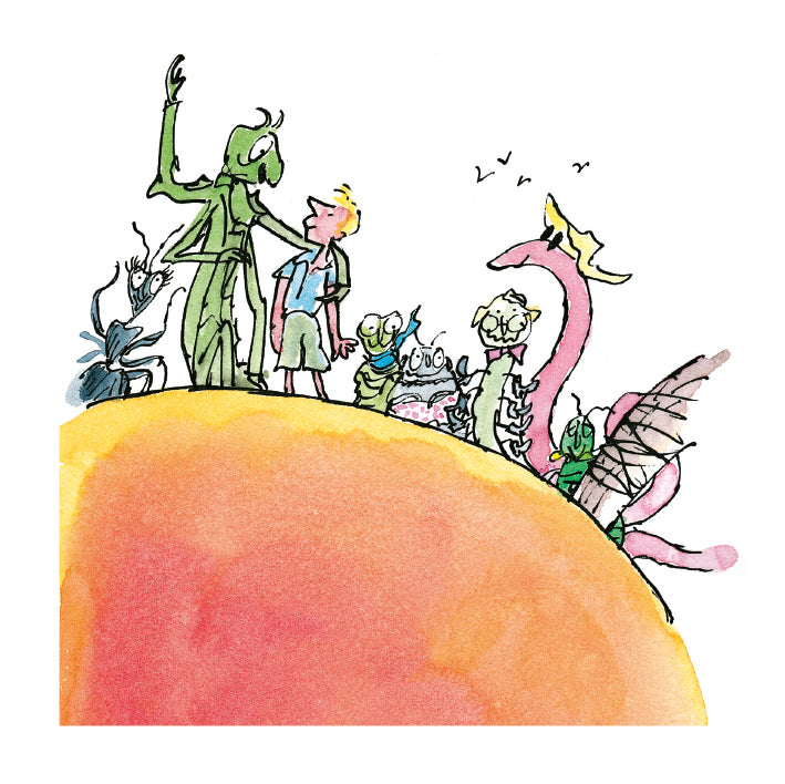 Roald Dahl James and the Giant Peach Blank Greeting Card with Envelope