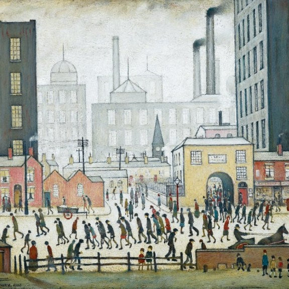 Lowry Coming From The Mill Blank Greeting Card with Envelope - Bee's Emporium