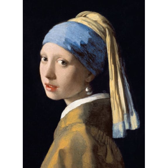 Girl with a Pearl Earring Blank Greeting Card with Envelope