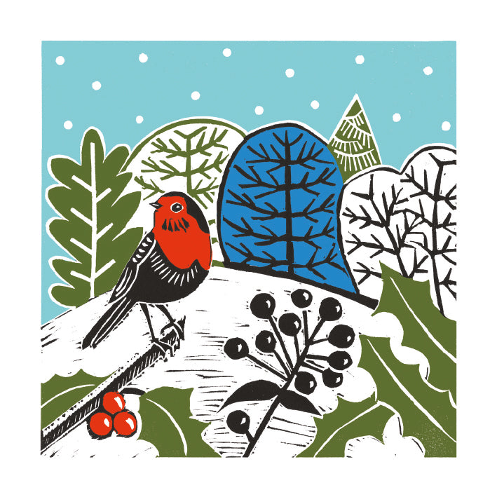 Country Robin by Kate Heiss Pack of 8 Christmas Cards