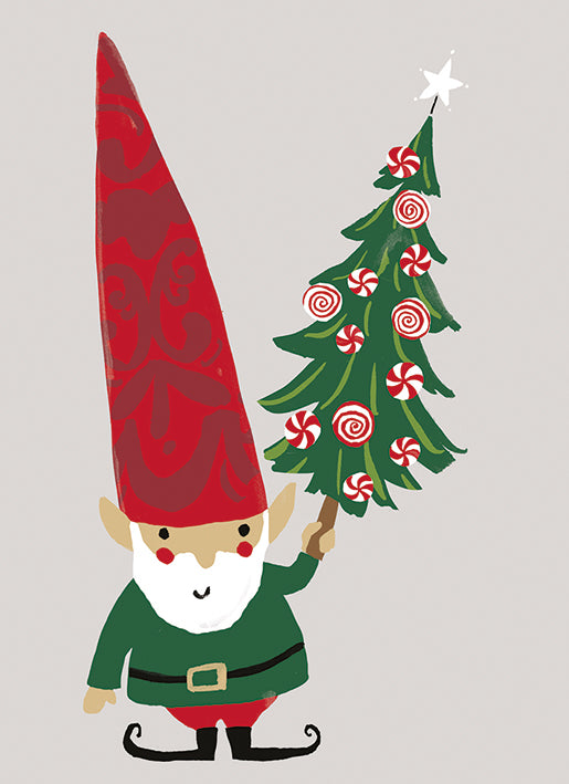Little Christmas Gnome by Louise Cunningham Pack of 8 Christmas Cards