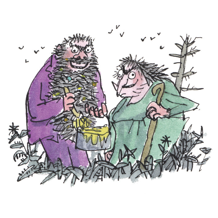 Roald Dahl - Mr and Mrs Twit Blank Greeting Card with Envelope - Bee's Emporium