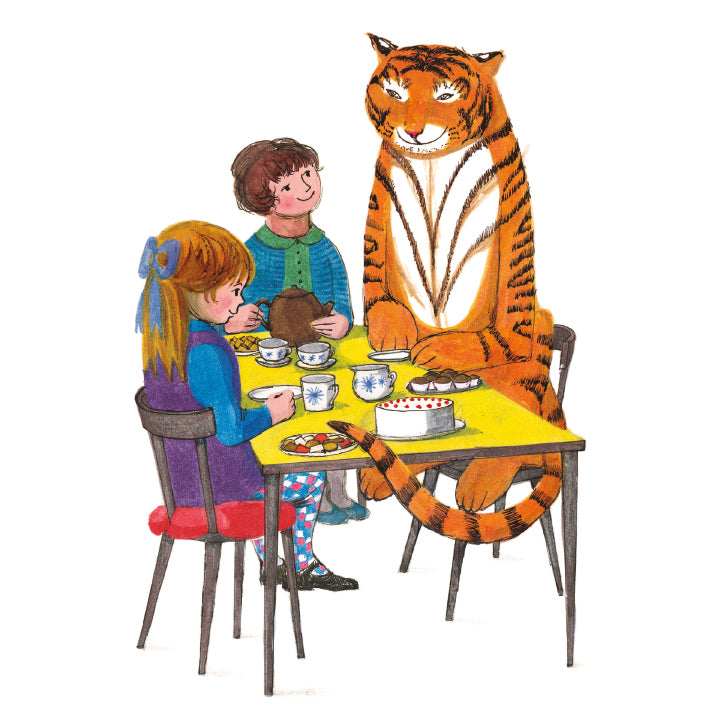 The Tiger Who Came to Tea - Who Would Like A Drink? Blank Greeting Card with Envelope - Bee's Emporium