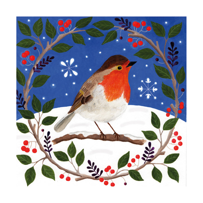 Christmas Robin by Bex Parkin Pack of 8 Christmas Cards