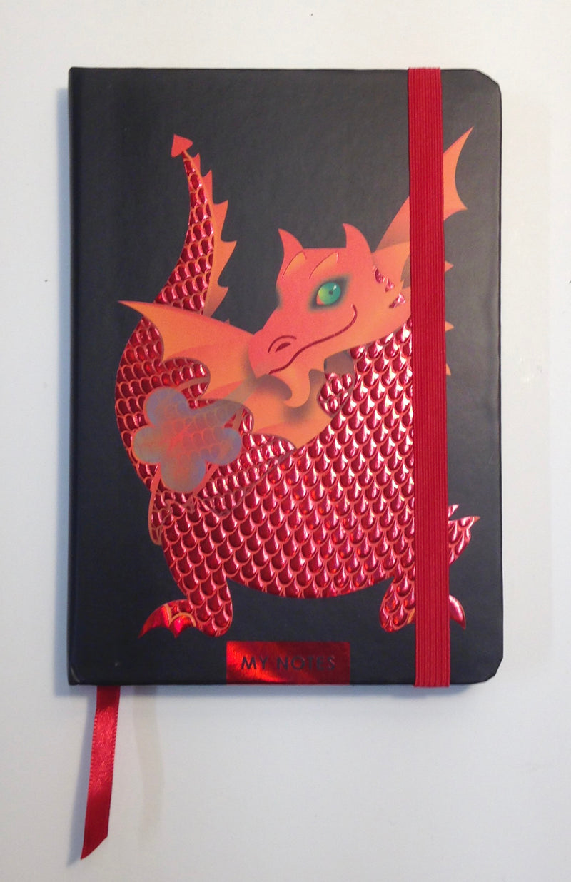 Red Dragon Lined Journal