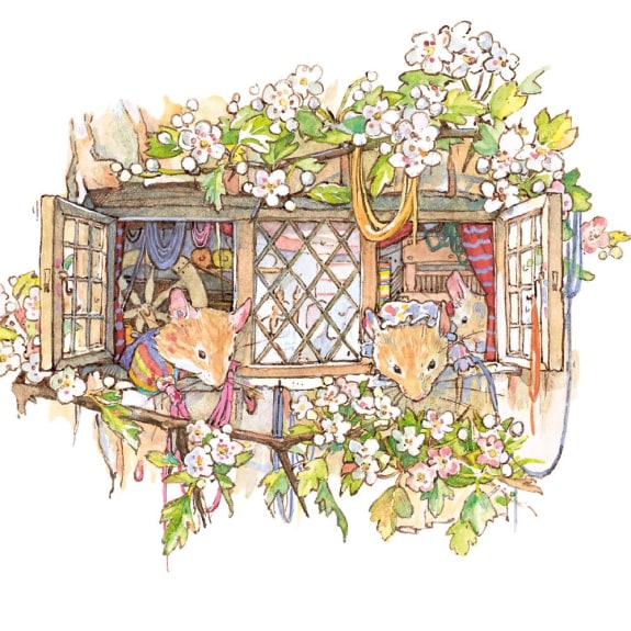 Brambly Hedge - The Weaver's Cottage Blank Greeting Card with Envelope