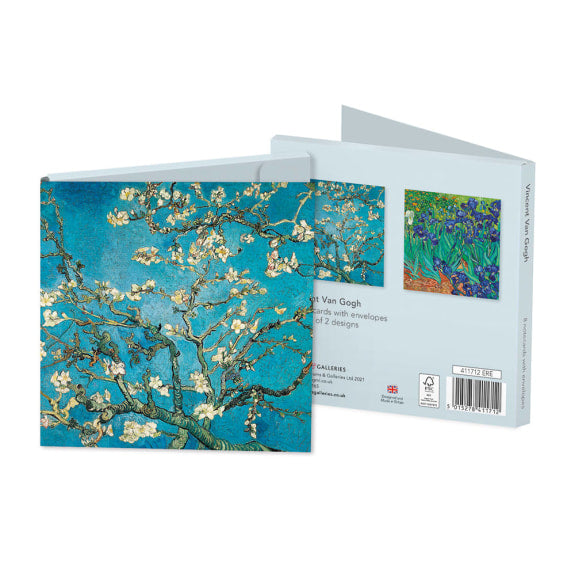 Vincent Van Gogh Square Set of 8 Art Notecards Wallet
