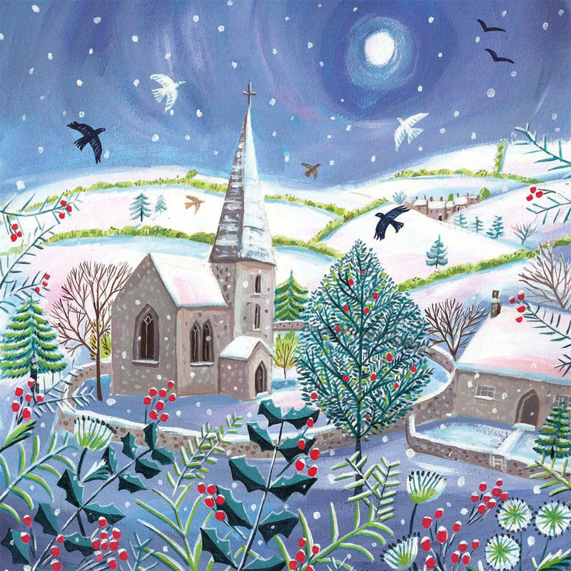 Christmas Village by Mary Stubberfield Pack of 8 Christmas Cards