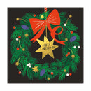 Festive Wreath by Sarah Long Pack of 8 Christmas Cards