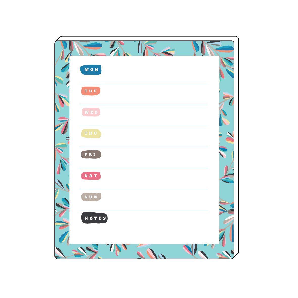 The Art File Weekly Planner - Summer Breeze - Bee's Emporium