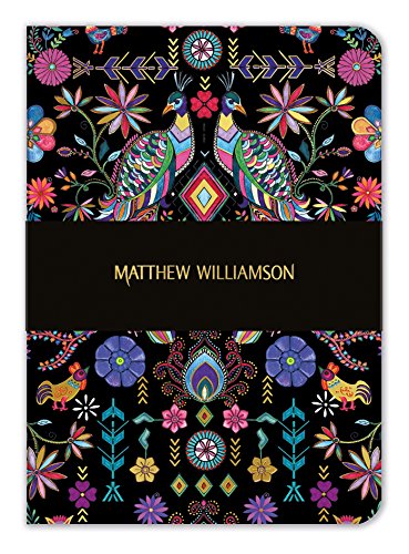 Matthew Williamson Pampas Peacock A5 Luxury Notebook - Bee's Emporium