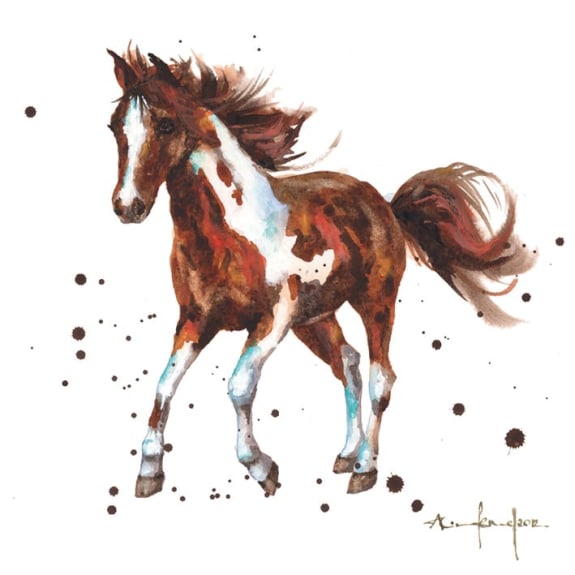 Alison's Ark - Foal Blank Greeting Card with Envelope - Bee's Emporium