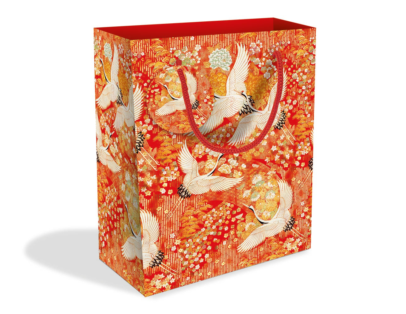 V&A Kimono Cranes - Medium Gift Bag with Tag - Bee's Emporium