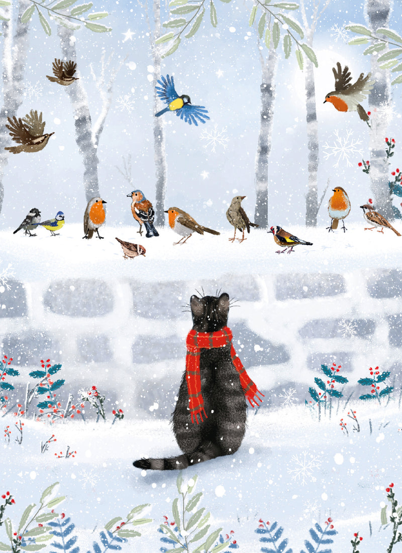 Christmas Tweetings by Laura Watkins Pack of 8 Charity Christmas Cards