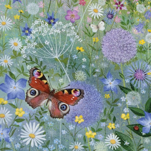 Coast and Country - Peacock Butterfly Blank Greeting Card with Envelope - Bee's Emporium