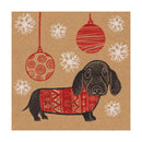 Dinkie Daschund by Kat Lendaka Pack of 8 Christmas Cards