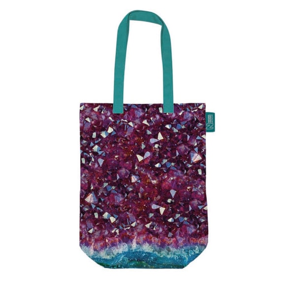 Natural History Museum Amethyst Specimen Organic Cotton Tote Bag