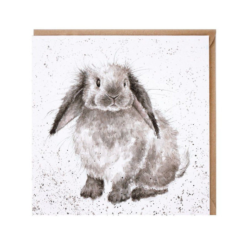 The Country Set - 'Rosie' Bunny Blank Greeting Card with Envelope
