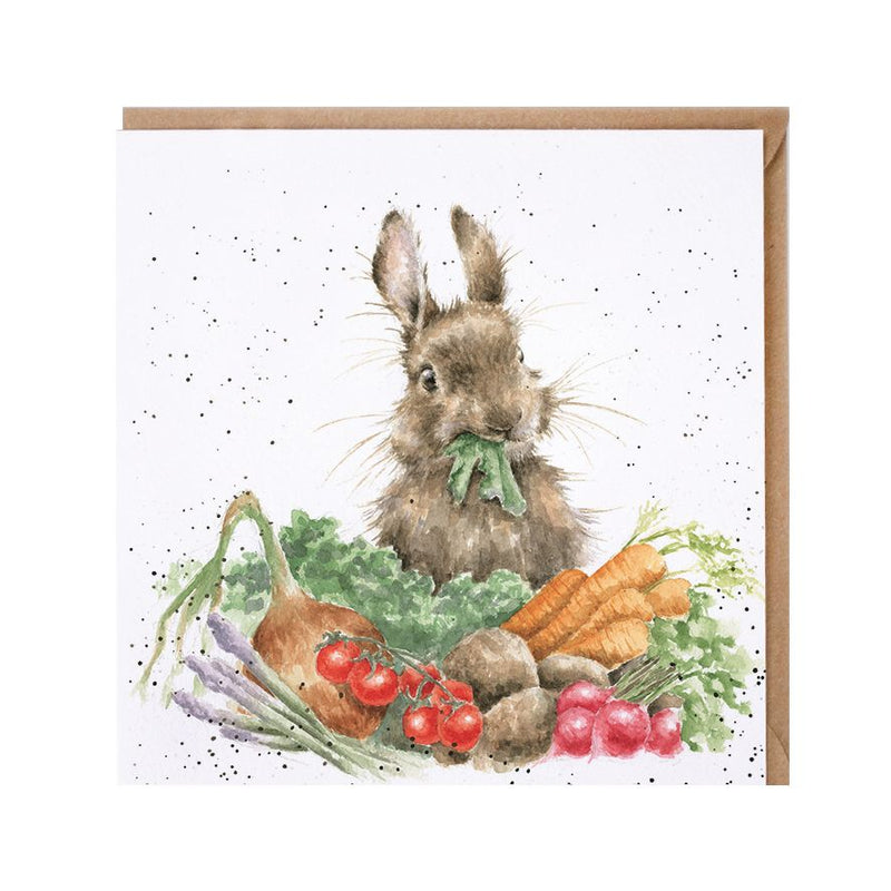 The Country Set - 'Grow Your Own' Bunny Blank Greeting Card with Envelope