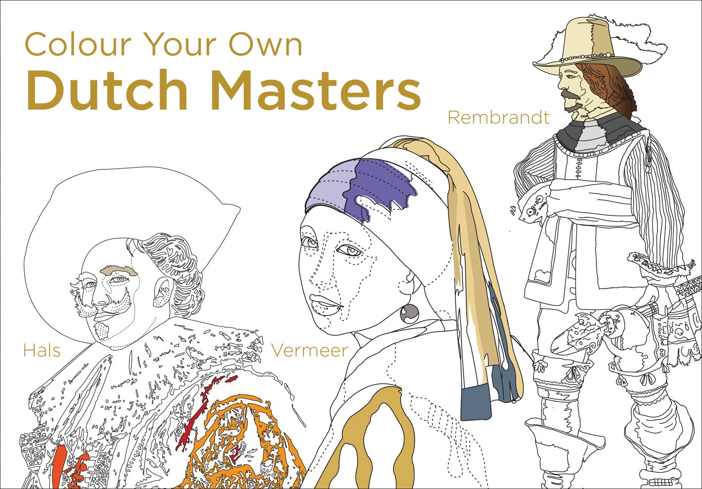 Colour Your Own Dutch Masters (Paperback) - Bee's Emporium