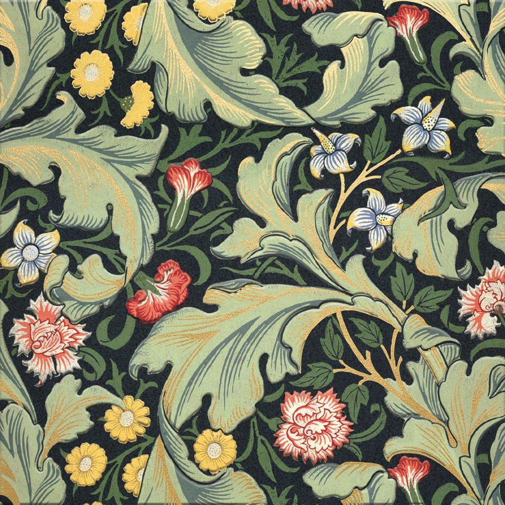 V&A Leicester Wallpaper 6 Luxury Square Notecards Wallet - Bee's Emporium