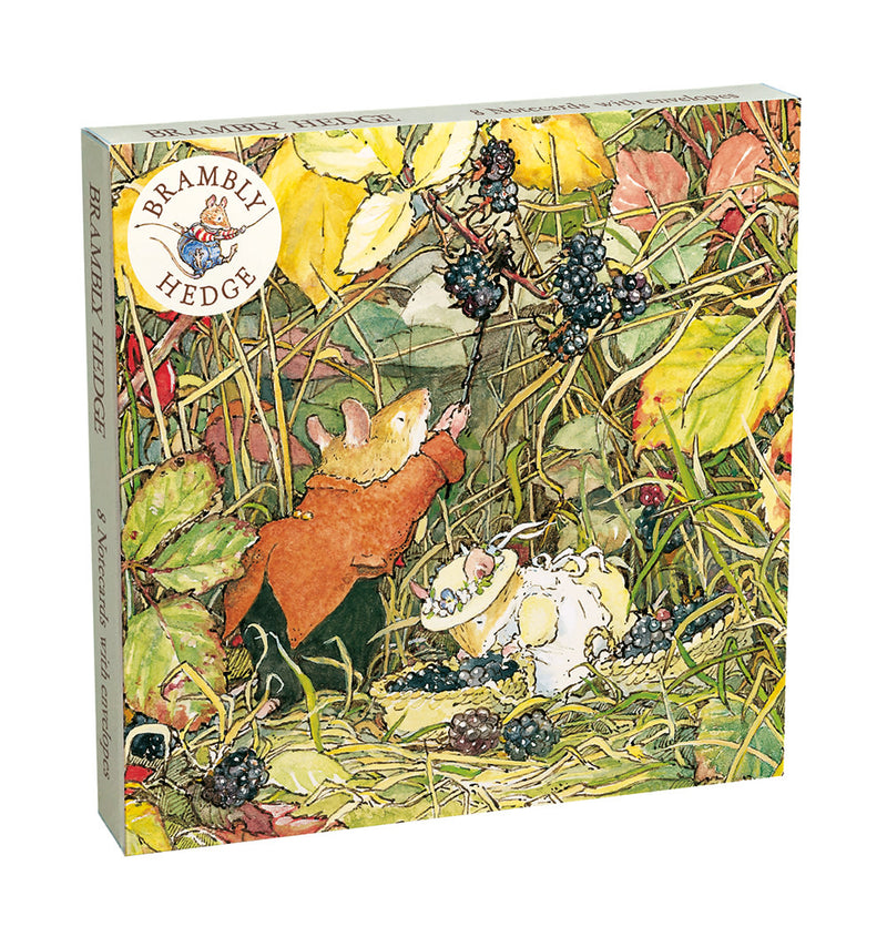 Brambly Hedge Square Set of 8 Notecards Wallet