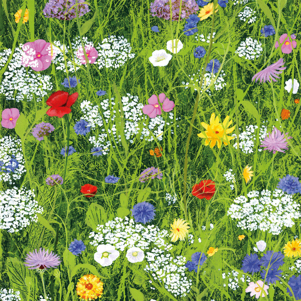 Wild Flower Garden by Josephine Simon Square Set of 8 Notecards Wallet - Bee's Emporium