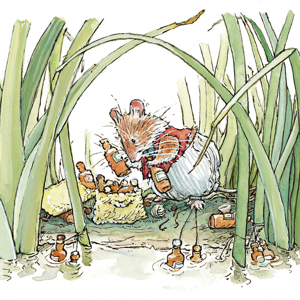 Brambly Hedge Picnic Time 8 Square Notecards Wallet - Bee's Emporium