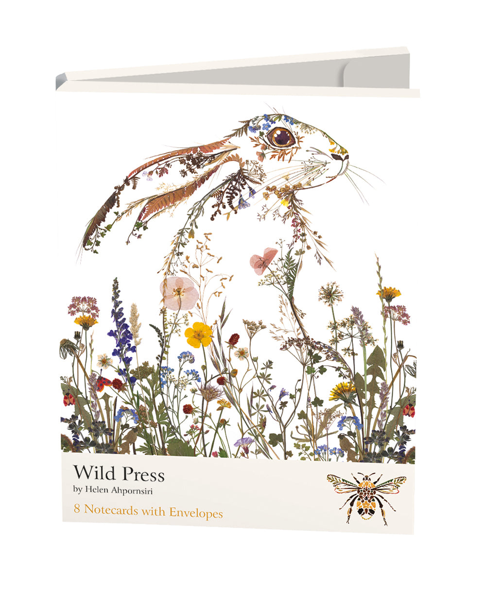Wild Press by Helen Ahpornsiri 8 Rectangle Notecards Wallet - Bee's Emporium