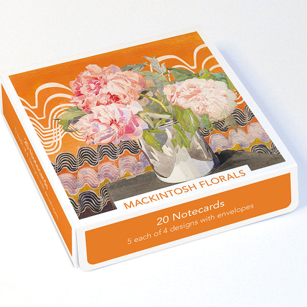Charles Rennie Mackintosh Florals Box of 20 Notecards with Envelopes